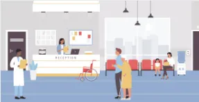 Arztbesuche durch Betreuung mit Herz